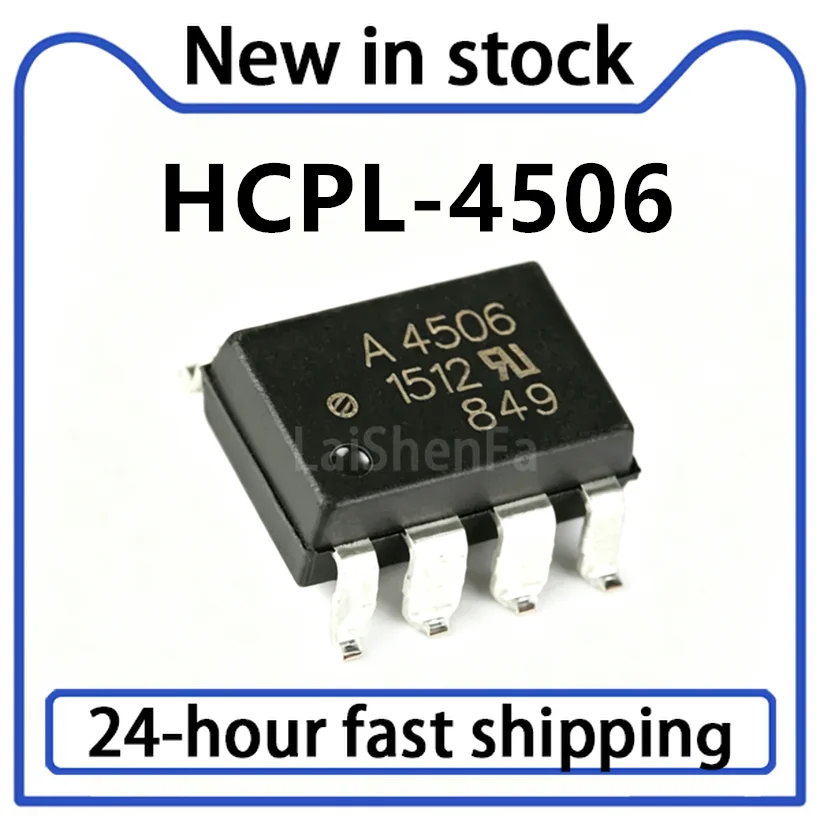 10PCS New A4506 HCPL-4506 HCPL-4506-000E 4506V Direct Insertion DIP-8 SOP-8 Gate Driver Interface Optocoupler Chip in Stock