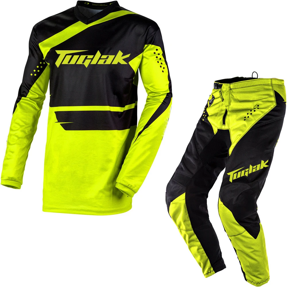 Racewear 2020 Motocross Suit Yellow MX Off Road Jersey Pants Kit