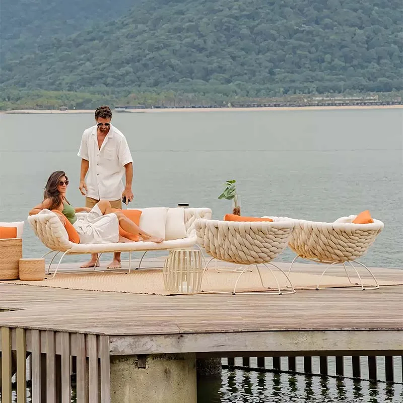 #Outdoor sofa, courtyard, rain and sun protection, tea table, outdoor combination, sunroom, balcony, garden furniture