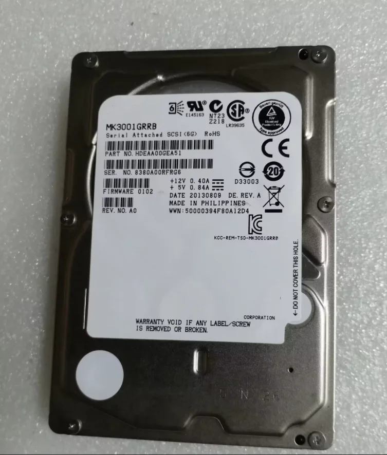 

hard drive MK3001GRRB 300G 15K SAS 2.5'