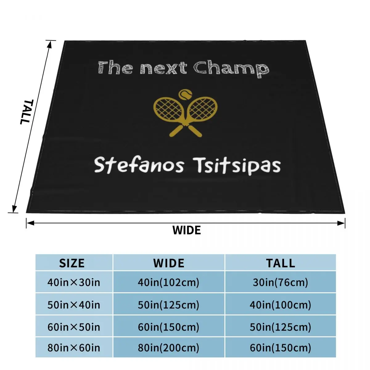 Stefanos Tsitsipas, the next champ Throw Blanket warm for winter warm winter Comforter Blankets For Sofas Blankets