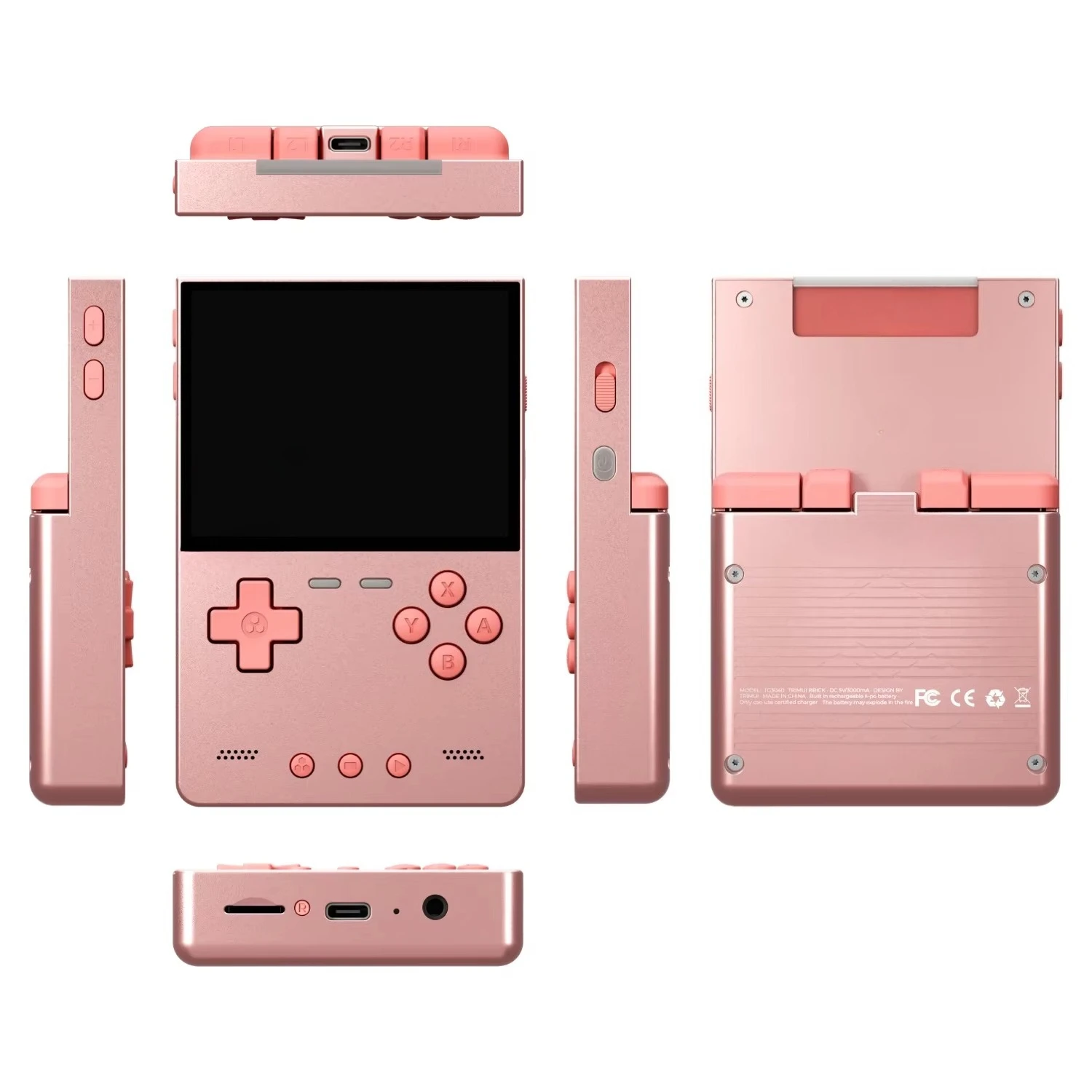 Trimui Brick Hammer Handheld Game Console 3.2 Inch 1024*768 IPS Screen 3000mAh Metal Open Source Retro Game Machine Gifts