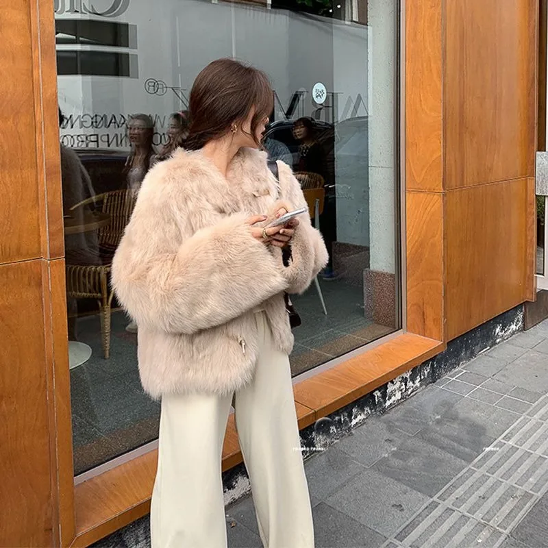 Cardigan à revers à manches longues et boutons pour femme, vêtement d'automne et d'hiver, couleur unie, floqué, mode décontractée, haut ample