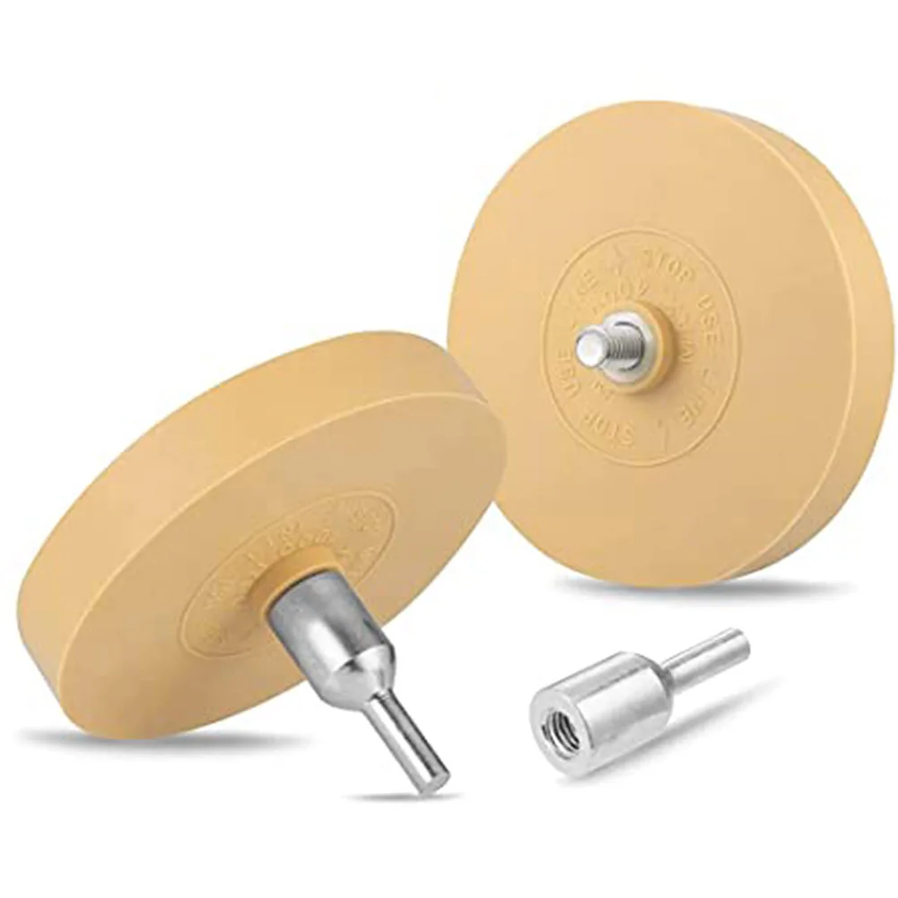 

2PCS Rubber Scraper Erasers With Adapter Eraser Disc For Drill Removal ​Films Power Tools Pneumatic Tools Accessories And Parts