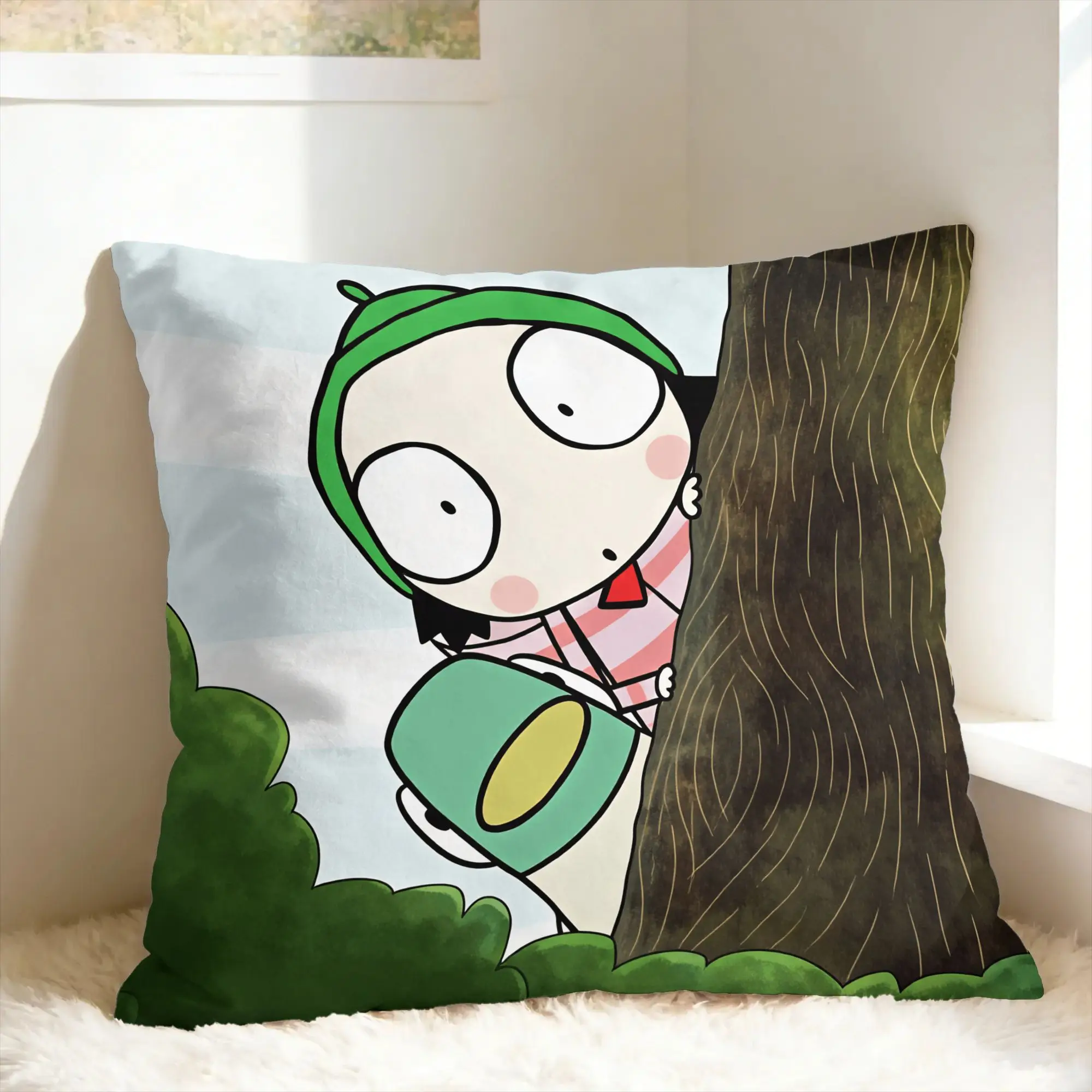 Pillow Case Sarahs And Duck Comfy  Pillow Cover For Office Car Home Decor Kawaii Pillowcases