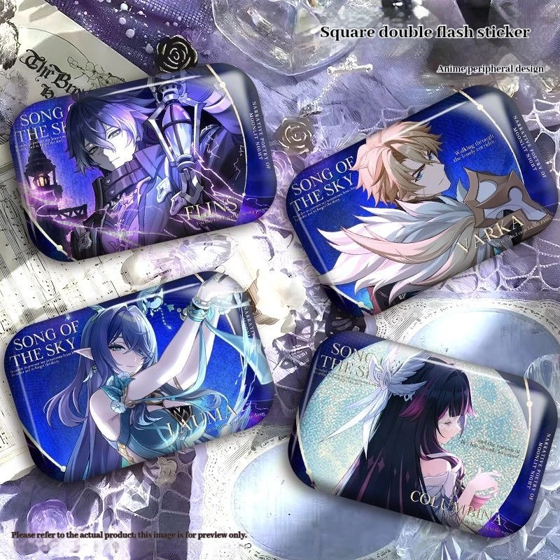 

Genshin Impact Nod Krai New Role Badge Flins Columbia Lauma Brooch Toy Decorations Schoolbag Pendant Anime Game Peripherals