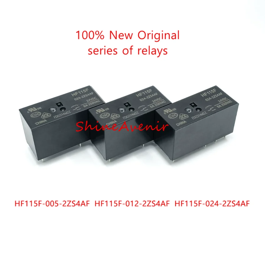 15pcs HF115F-005-2ZS4AF  HF115F-012-2ZS4AF  HF115F-024-2ZS4AF  HFV16-P-12-HST  HFV16-P-24-HST  Original relay