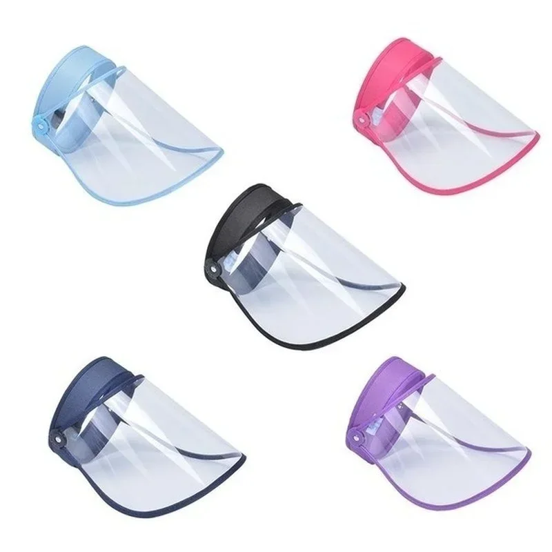 2026 Men's and Women's Anti-virus Transparent Face Mask Protective Cap Anti-droplet Saliva Hair Ring Empty Top Hat