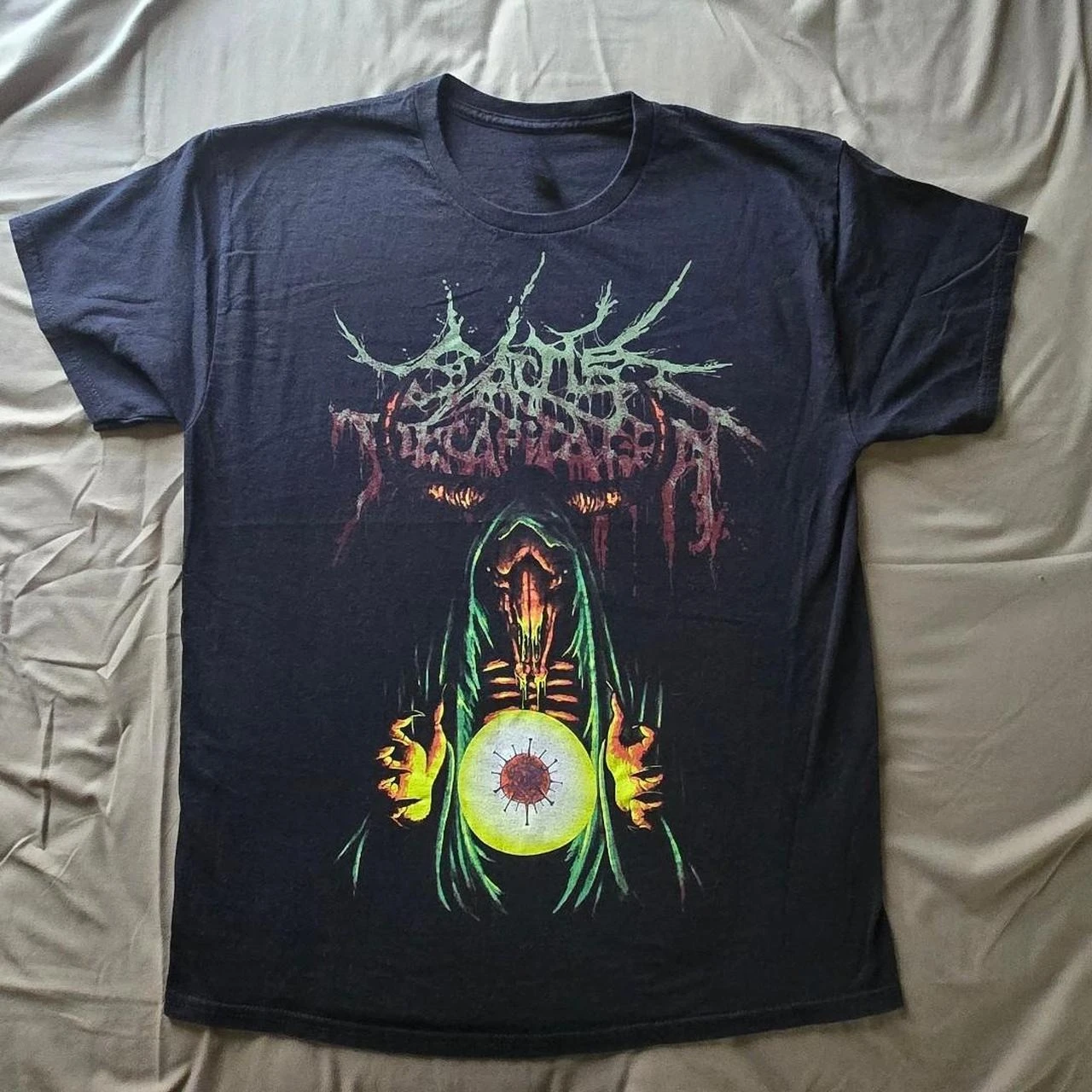 Cattle Decapitation - Coronavirus Tee with Lyrics on Back From 