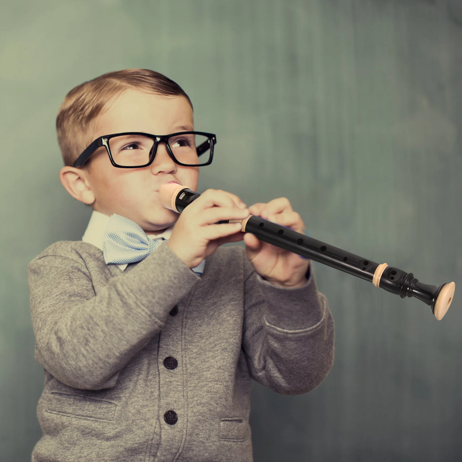 

User-Friendly 8 Hole Recorder Resin Flute Kids Instrument Stylish Design With Accessories For