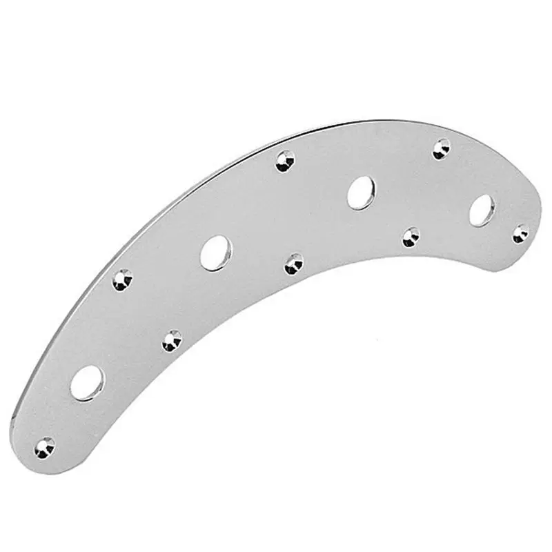 A12E-Guitar Switch Control Plate Curved 8 Hole 3 Pot Stingray Musicman Jazz Bass Parts view 5