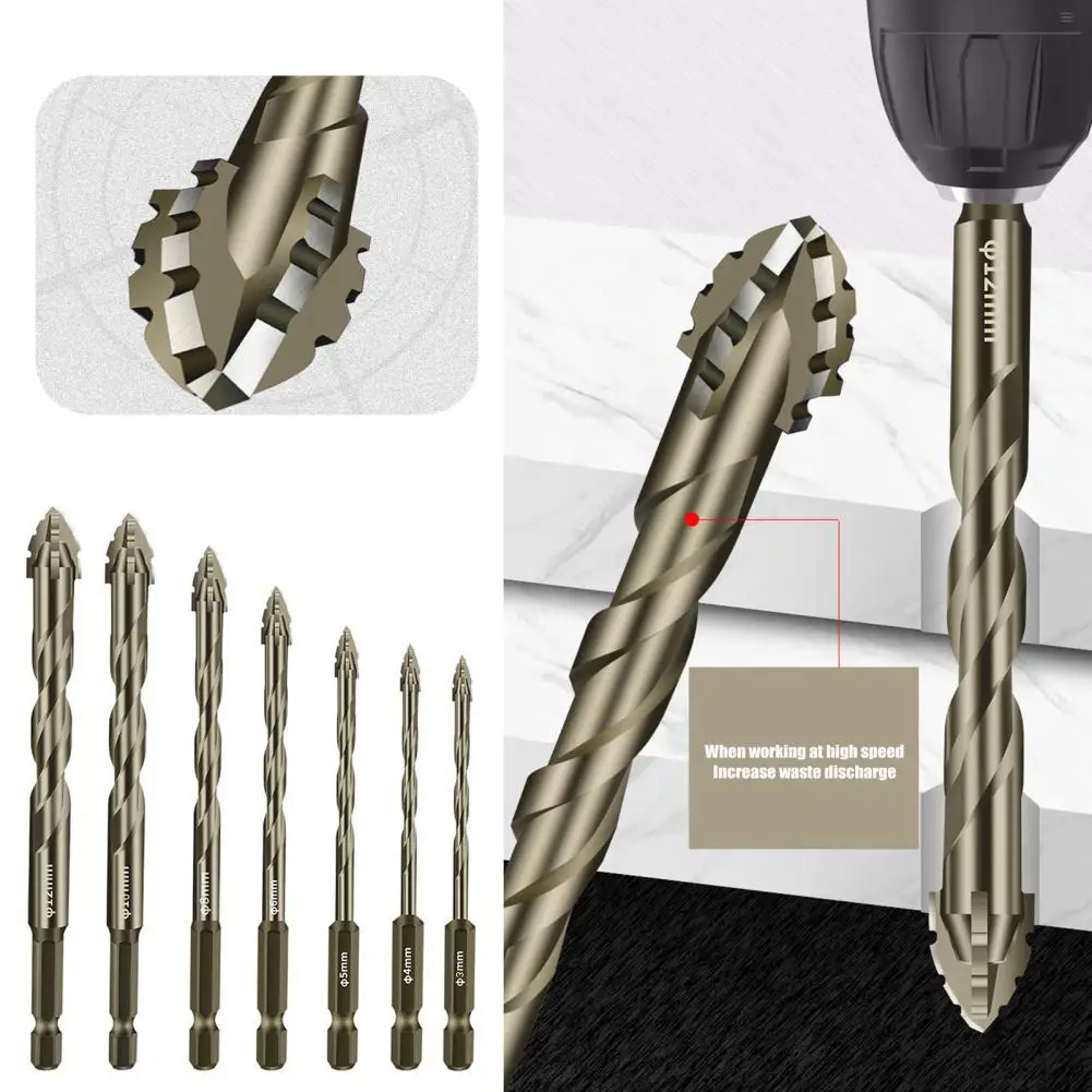 3/4/6 ชิ้นประหลาด Twist เจาะบิต 3/4/6/8/10/12 มิลลิเมตรความแข็งแรงสูง เจาะ Bits โลหะ Twist เจาะ Bits สําหรับแก้ว/กระเบื้อง/ไม้