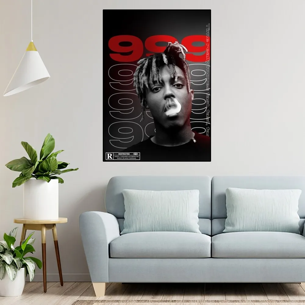 Juice Wrld Rapper Poster Home Room Decor Aesthetic Art Wall Painting Stickers