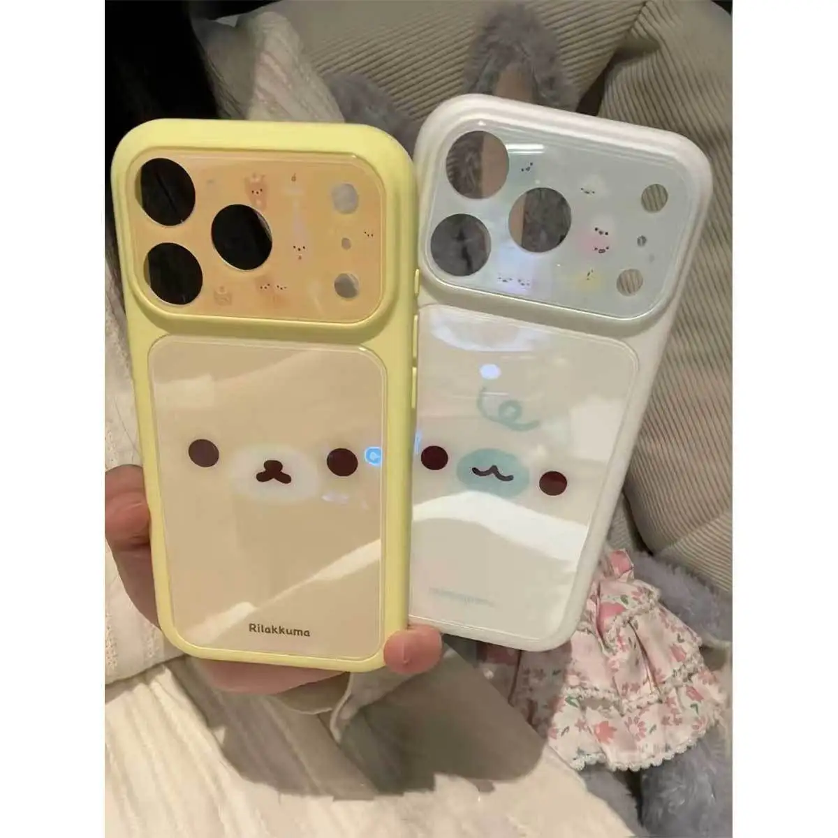 Korilakkuma Handyhülle weiche stoßfeste Cartoon-Schutzhülle für iPhone 11 12 13 14 15 16 17pro max. – Detail 1