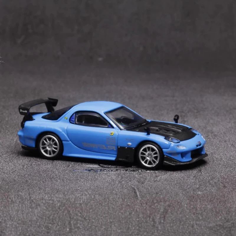 

MINIGT 1:64 RX7 RE Amemiya, модель спортивного автомобиля из сплава, статическая коллекция, украшенные праздничные подарки, игрушки