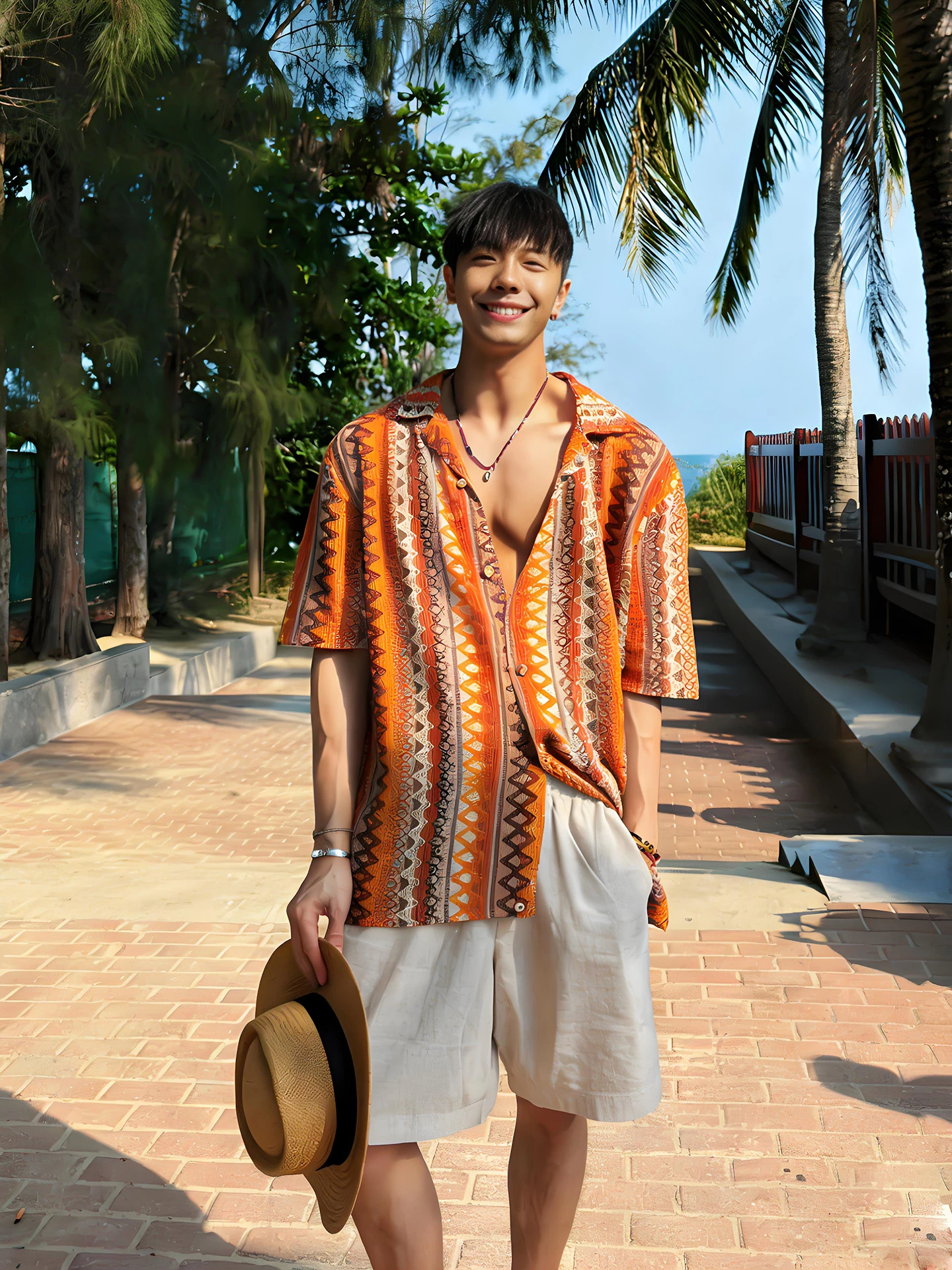 

Casual Knitted ort Sve irt Men Summer Beachwear Cuban Collar Leisure Outerwear Cardigan f Sve Ethnic Sle
