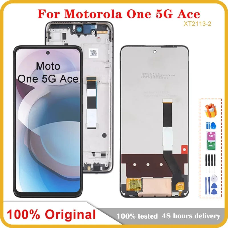 

6.7" Original For Motorola Moto One 5G Ace XT2113-3 LCD Display Touch Screen Digitizer Assembly Replacement For Moto G 5G LCD