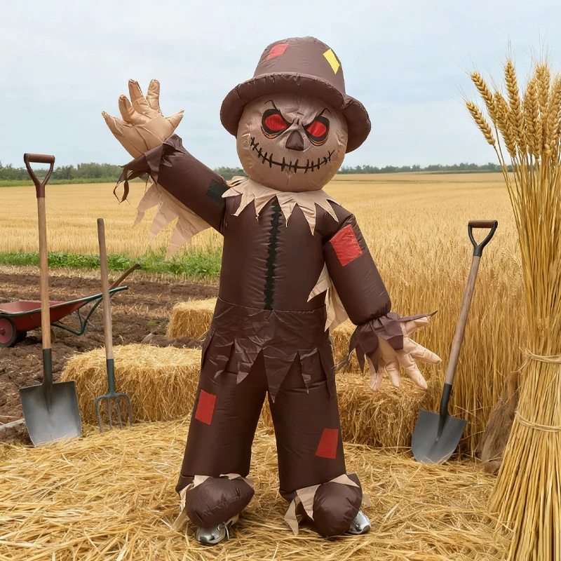 

Terror Scarecrow Inflatable Suit Adult Cosplay Scarecrow Inflatable Suit Halloween Theme Party Dress Up Prop Costume