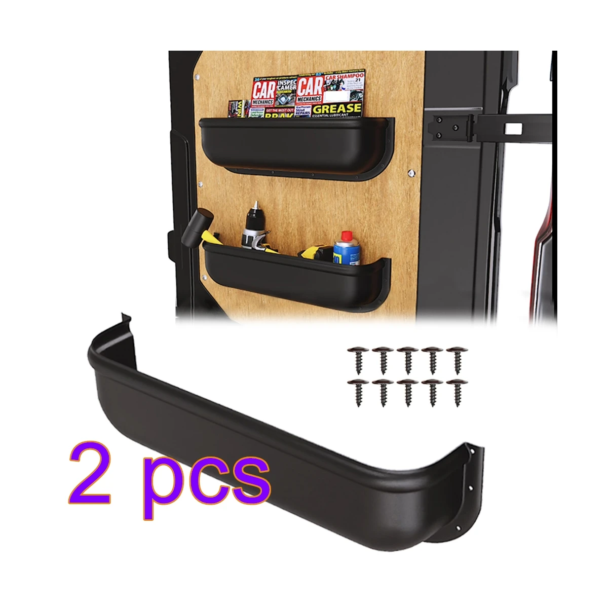 

1/2PC Caravan Door Storage Boxwaterproof Camper Storage Universal Fit Tool Storage Van Racking Ratchet Strap Caravan Accessories