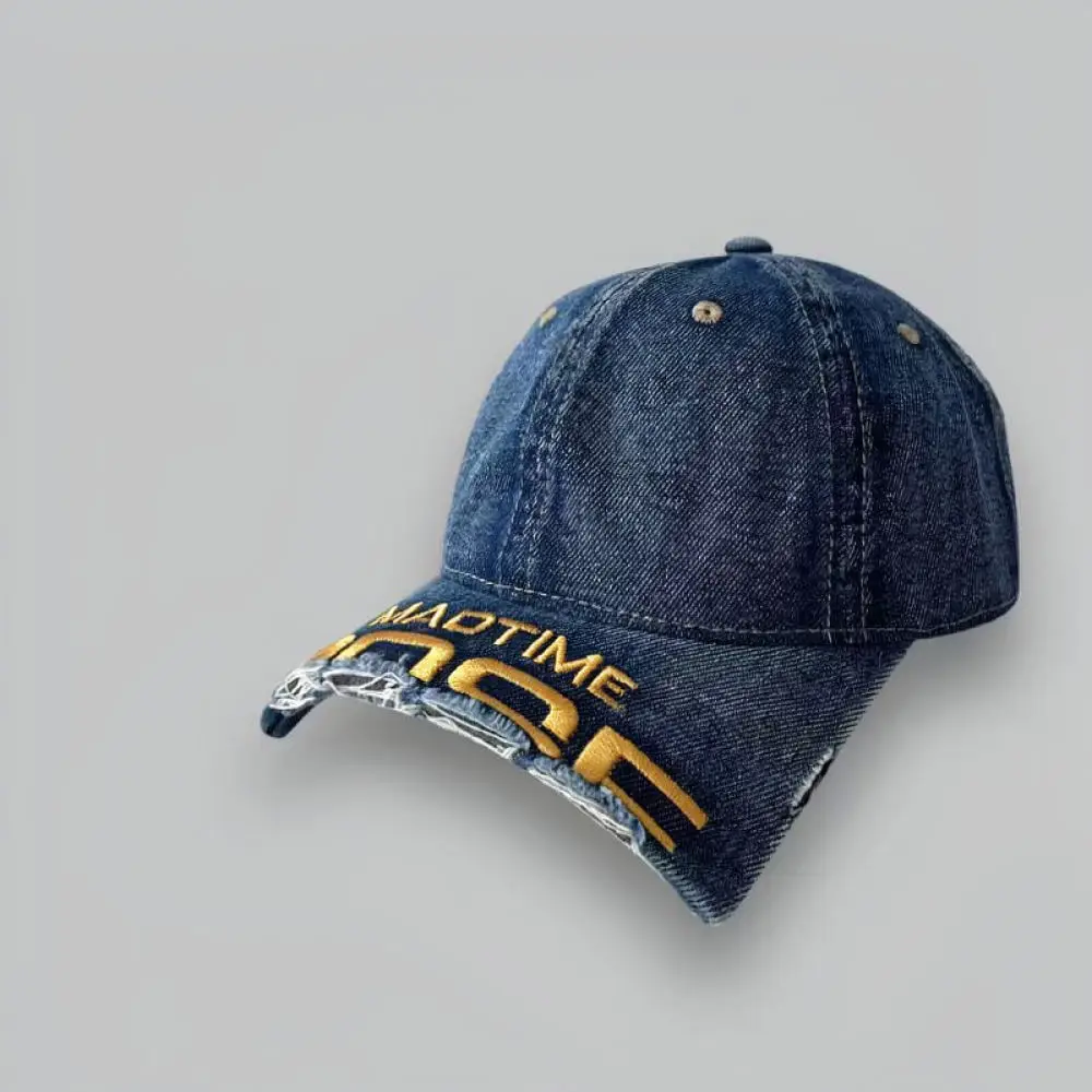 Vintage Washed Cotton Baseball Hat Broken Brim Unisex Casual Streetwear Soft Top Sunshade Breathable Summer Hip Hop Cap view 5