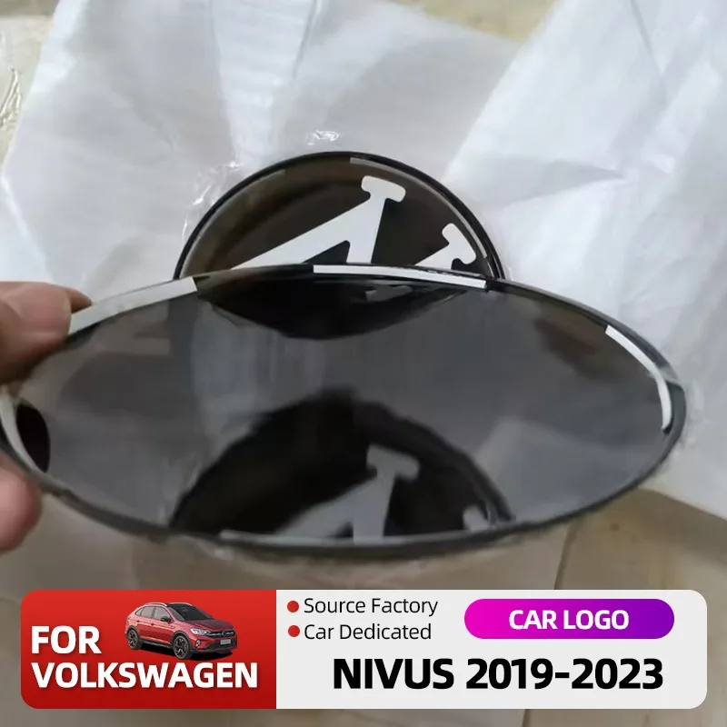 

Emblems 2pcs Front Grill Emblem 137mm Rear Trunk Badge Lid Cover logo 90mm For Nivus 2019 - 2021 2022-2023 accessories