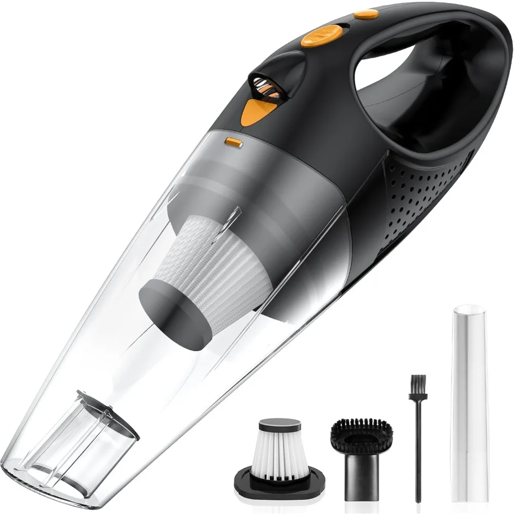 

Handheld Vacuum Cordless with 2 Filters, Car Vacuum Cleaner High Power with Fast Charge Tech, Portable Rechargeable Mini Vacuum