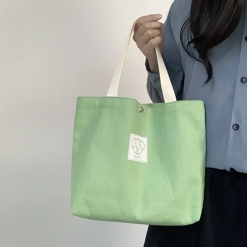 e-SSN1 Mode Canvas Vrouwen Tote Bags 2024 Japanse Kleine Katoenen Doek Dames Hand Leuke Reizen Picknick