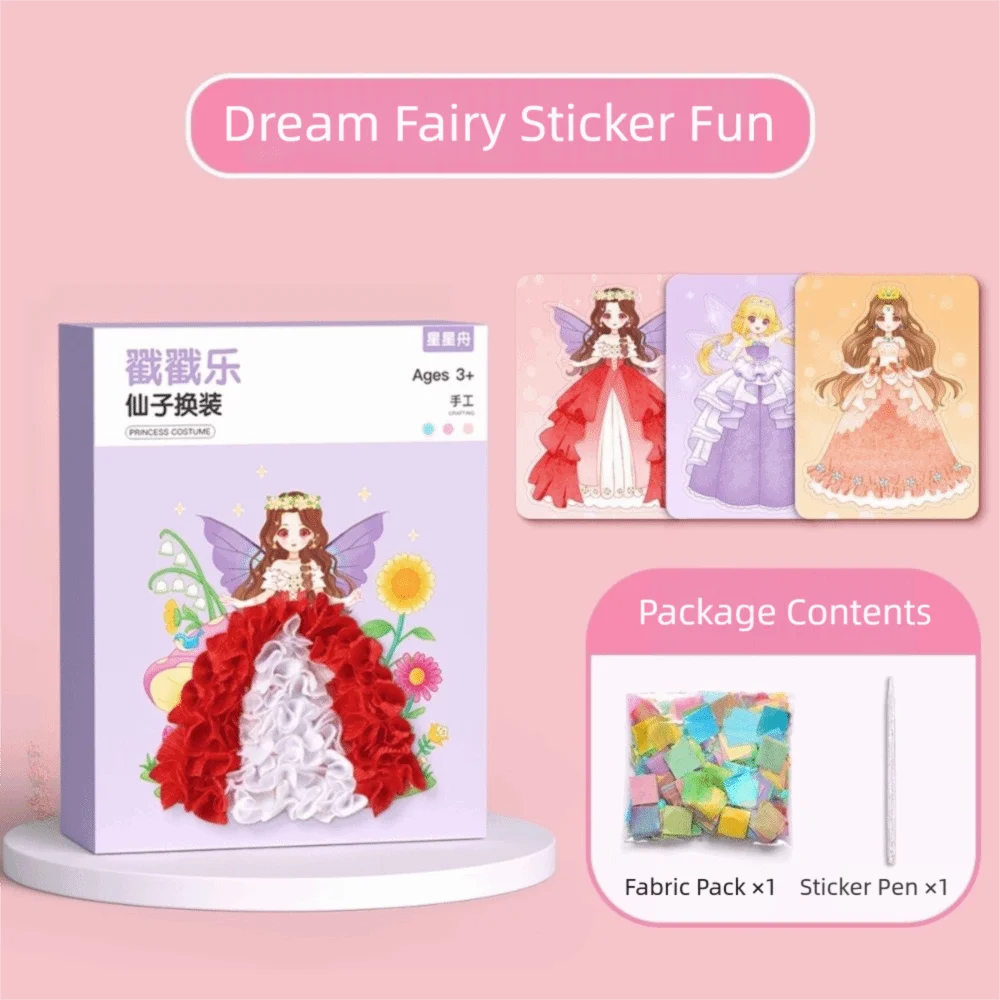 DIY Craft Puncture Painting Kit Creative Puzzle Poke Board Puzzle Painting Card Sticker Set Card Board Fabric Poking Art Girls