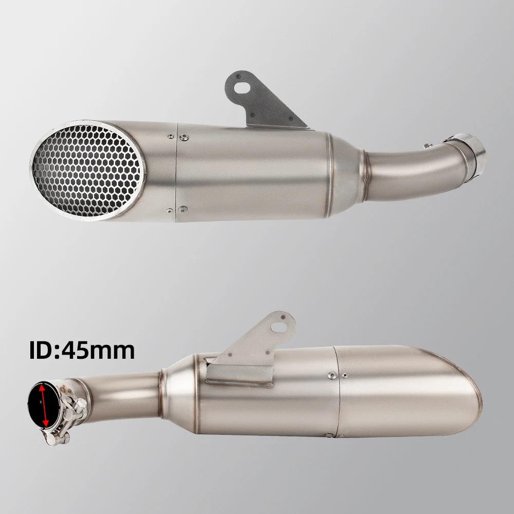 Für yamaha r25 r3 mt03 motorrad auspuff modifizieren escape moto full system front link rohr edelstahl netzwerk port schall dämpfer