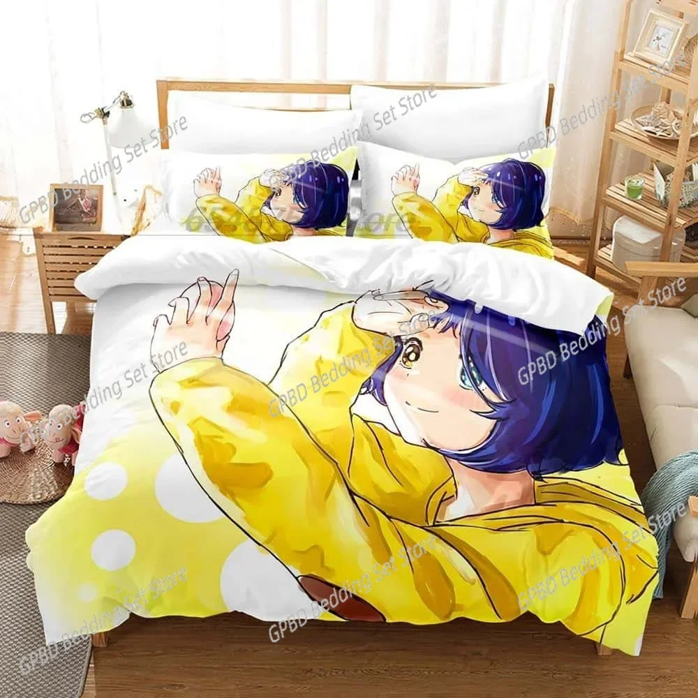 Wonder Egg Priority Bedding Set Single Twin Full Queen King Size Bed Set Adult Kid Bedroom Duvet cover Sets 3D Anime bed set