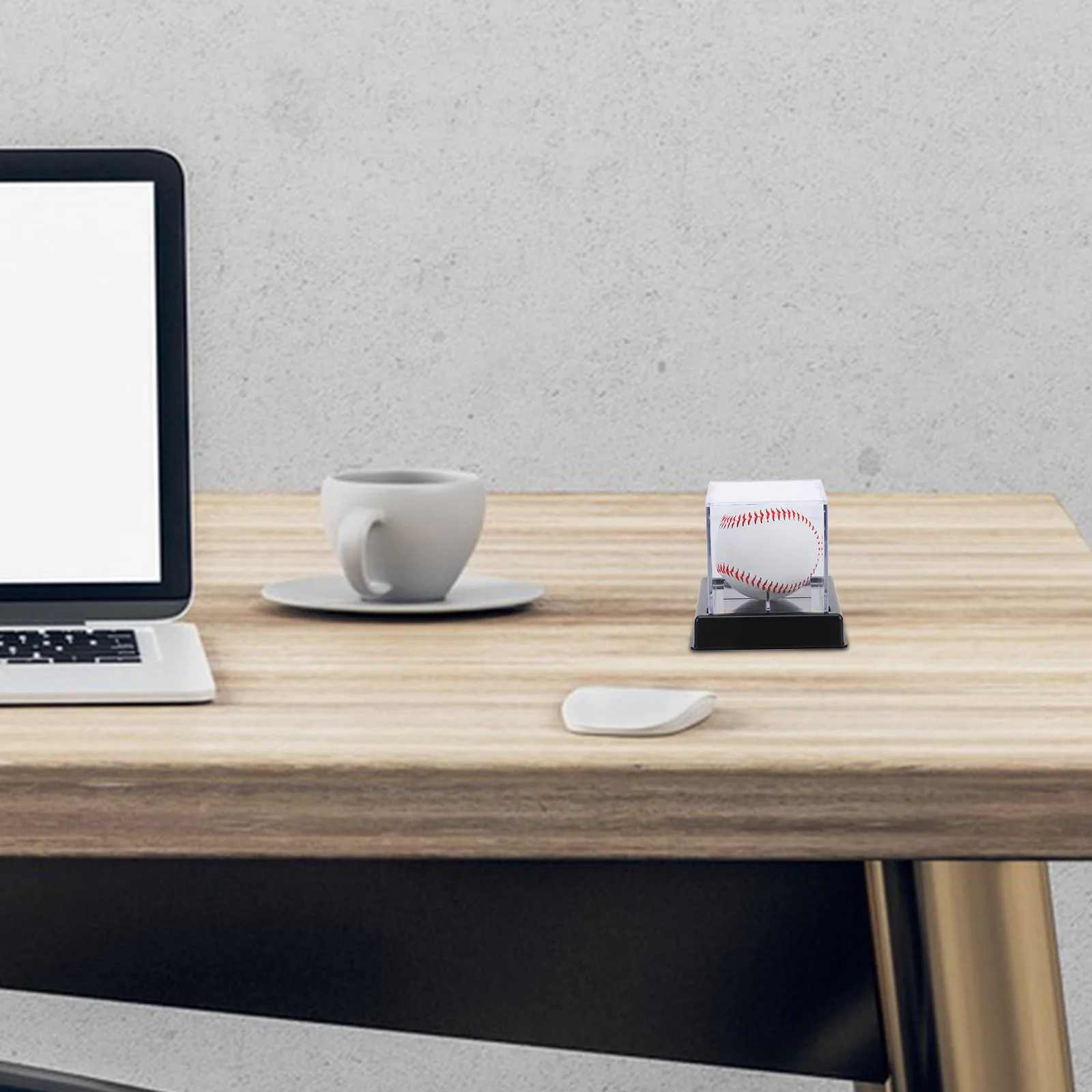 

2Pcs Compact Acrylic Baseball Display Case Small Clear Box for Collectors Ball Display Holder Baseball Cases for Balls