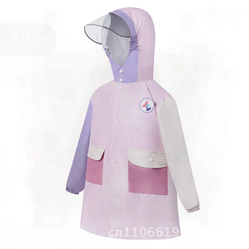 

Lemon Treasure Children's Raincoat for Boys & Girls Primary & Middle School Students Waterproof Oxford Cloth School Poncho with