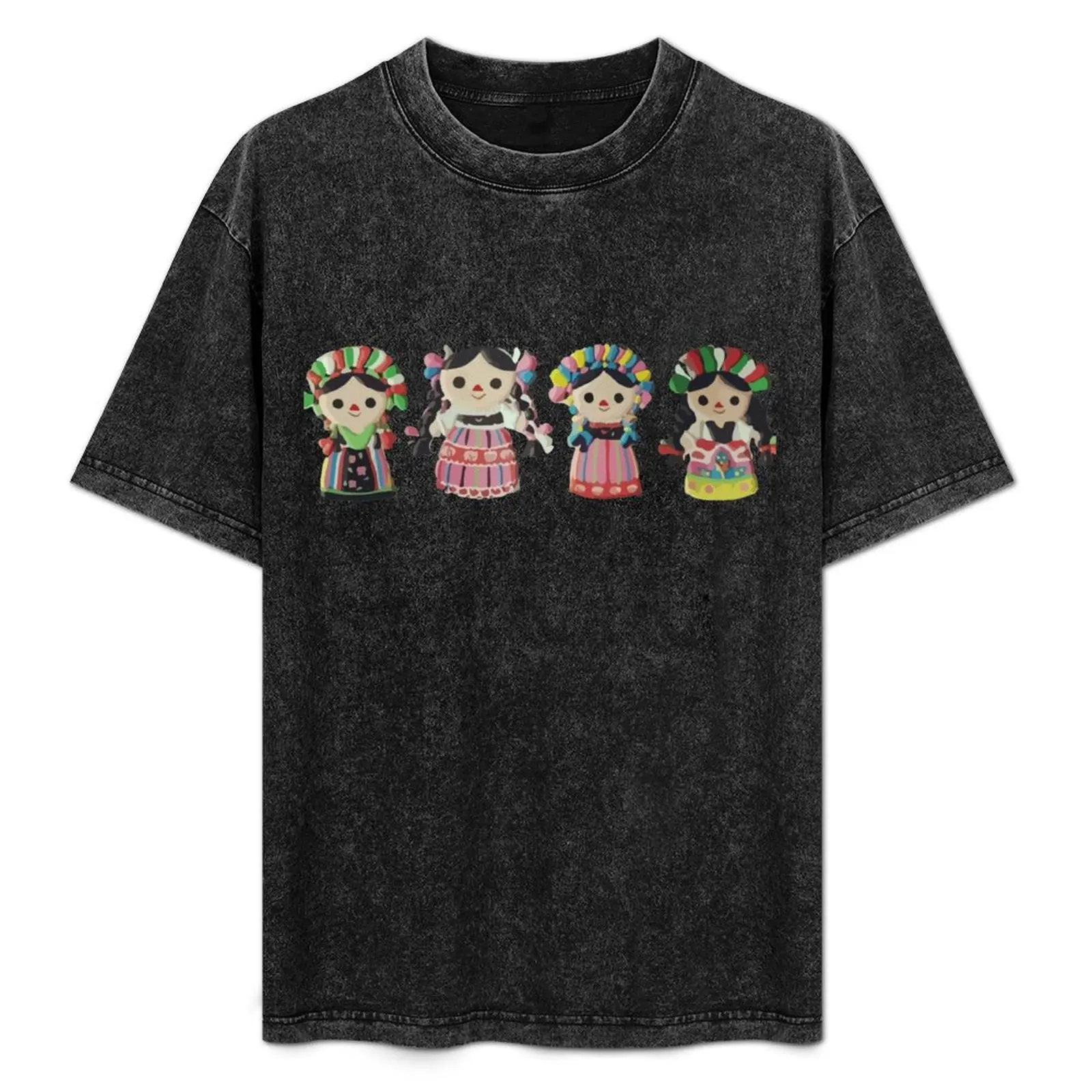 Lele Mexican Doll authentic toy cute ribbon Queretaro Mexico T-Shirt graphic tee shirt blanks plus size men clothing