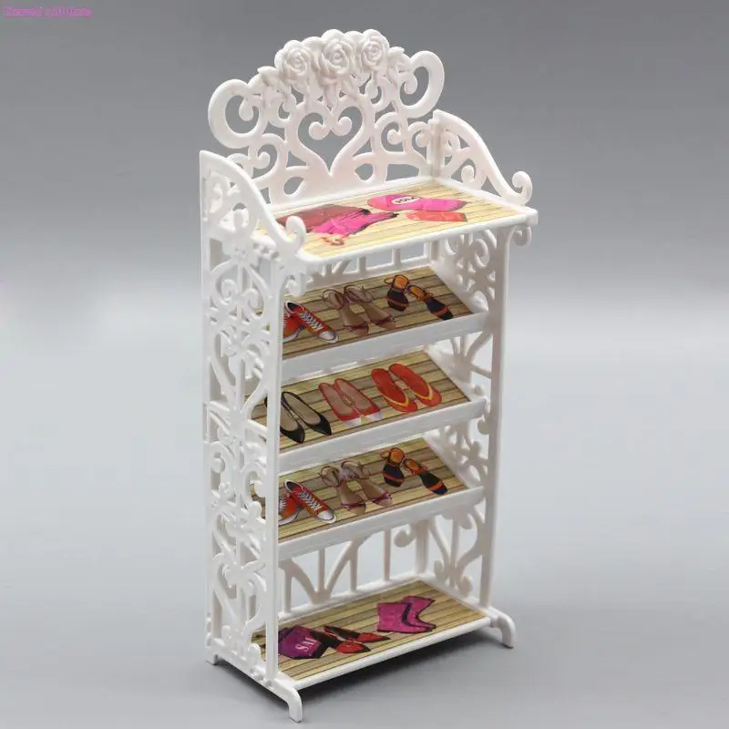 D0JC Miniature Shoe Cabinet 5 Layer Dollhouse Decor Ball Joint Dolls Accs