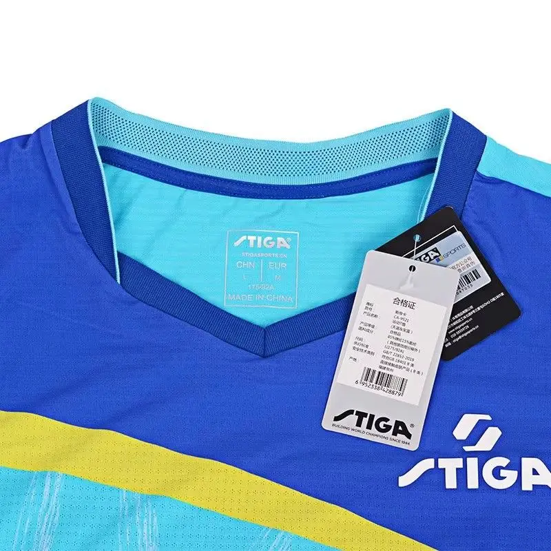 STIGA new polo shirt table tennis clothing men's and women's sports competition clothing short T genuine - Image 6