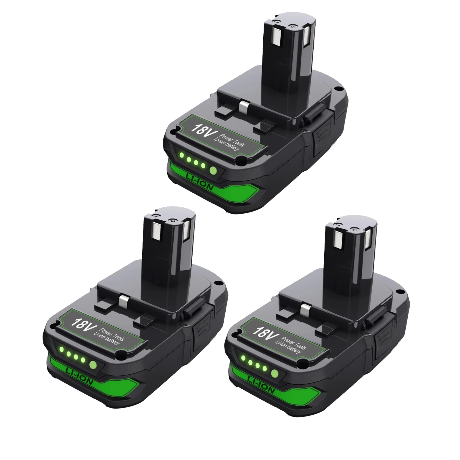 3000mAh Ersatzakku für Ryobi 18V Li-Ion Akku, kompatibel mit Ryobi P107 P108 RB18L50 Akku-Werkzeugen