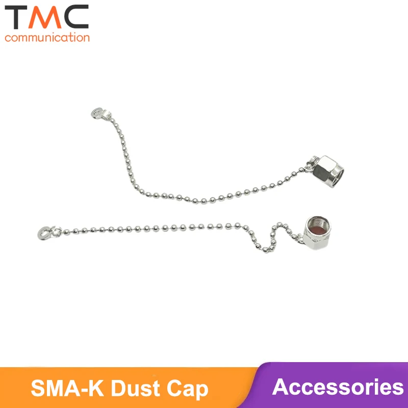 Nickle Plated Brass SMA Protective Dust Cap Cover with Chain for SMA Female Jack RF Coaxial Adapter Coax Connector