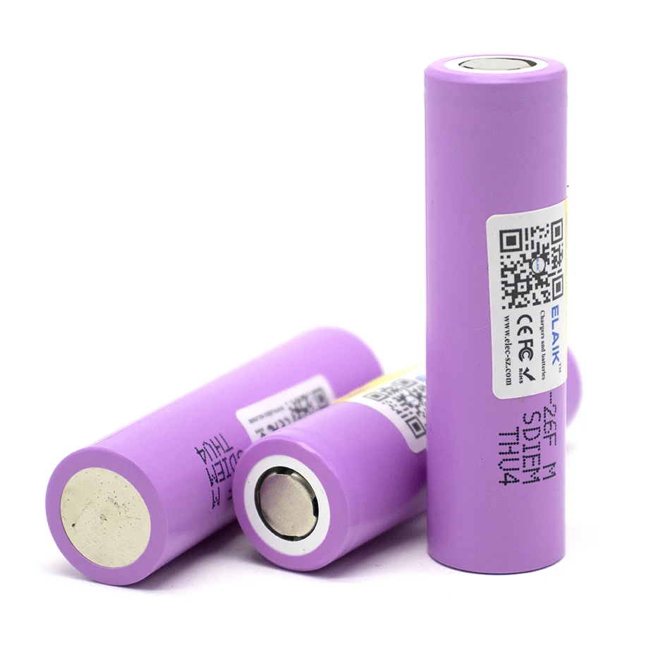 ICR18650 Battery 3.7V 2600mAh rechargeable lithium-ion battery Stable Strong light flashlight battery pack 26F-flat head