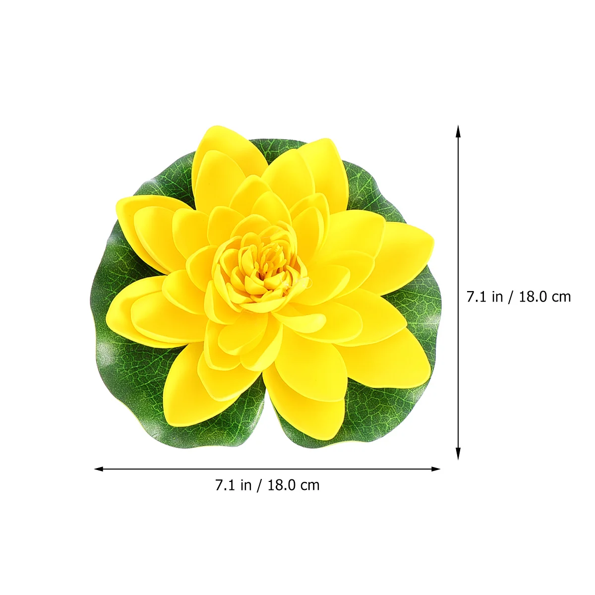 

6Pcs Artificial Floating Water Lilies Pond Plants 4 Medium 2 Large Home Decor Simulation Lotus Flower Pond