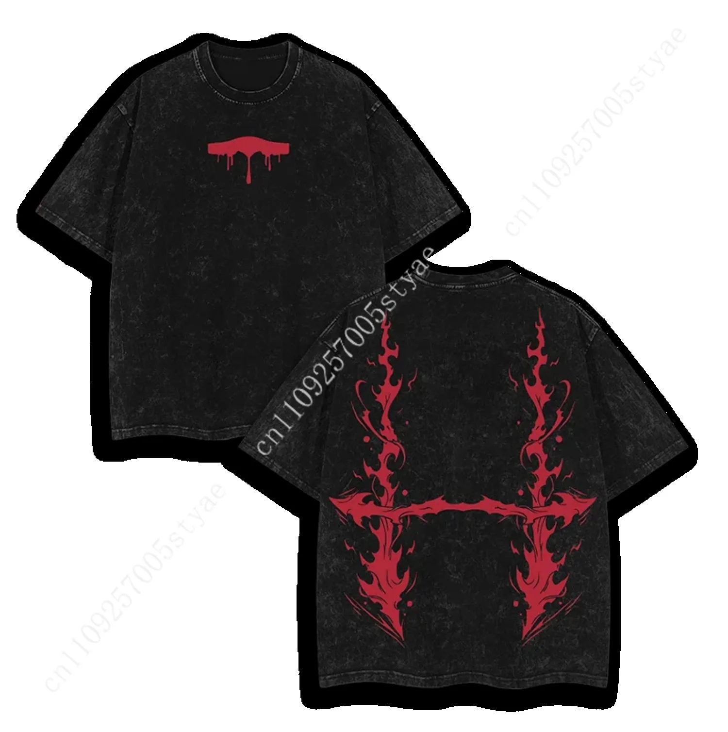 Short Sleeved Washed  New Arrival Mens Clothes Tee Shirt Homme Graphic T-Shirts Men Tshirt for Men Ropa Hombre