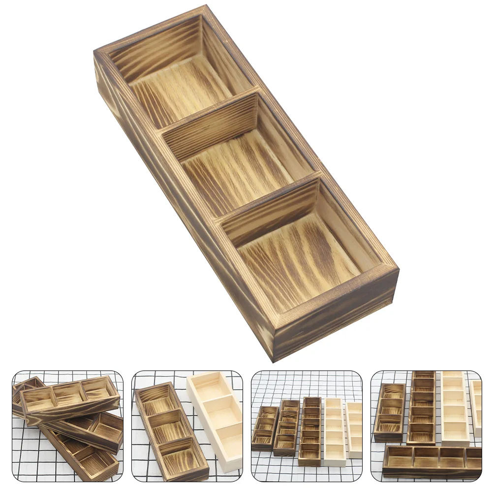 

Storage Wooden Box Sugar Packets Holder Tea Containers Coffee Kitchen Cabinet Organizer Condiment for Bags