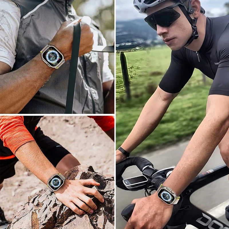 ฟิล์มป้องกันสําหรับ Apple Watch Ultra/2 49 มม.HD แบบเต็มหน้าจอกระจกนิรภัยกันน้ํา Anti-Scratch Protector iWatch Series 49 มม.