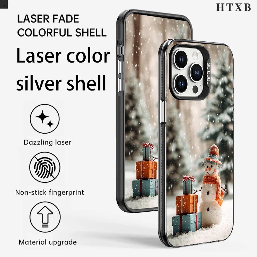 선물 더미 눈사람 아이폰 17에서 11 프로 맥스 플러스까지 사용 가능한 폰 케이스