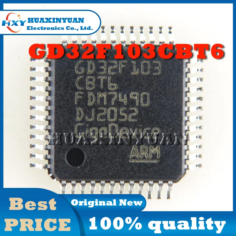 1PCS/LOT GD32F103CBT6 LQFP48 LQFP-48 32 Bit Microcontroller  MCU  Controller New Original ic Chip In Stock IC