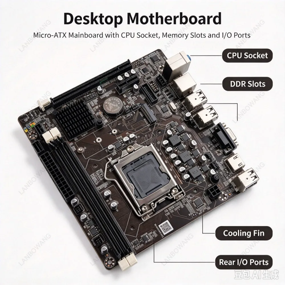 Short Version: H61 LGA1155 Desktop Motherboard DDR3, Dual‑core Quad‑core I3 I5 CPU Support
