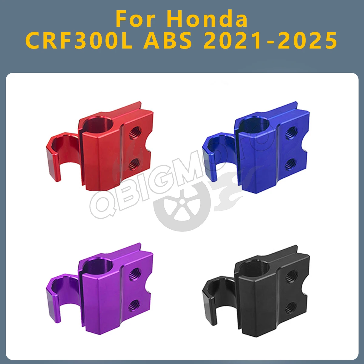 CRF300L 2025 Motorcycle Front Brake Hose Cable Holder CNC Parts For Honda CRF 300L ABS 2024-2021  CRF-300L Clamping Lines