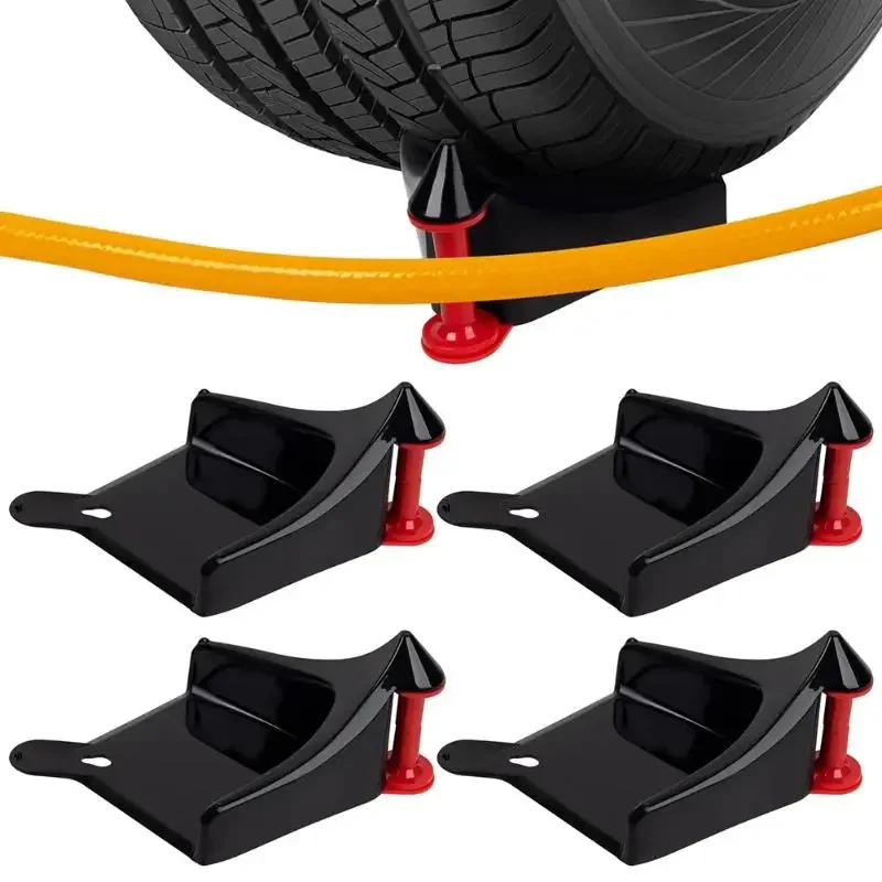 Car Wheel Hose Guide Hose Slide Tire Wedge Universal Car Wash Tool Tire Blocker Multiuse Anti-winder Wire Winder For Car Washing