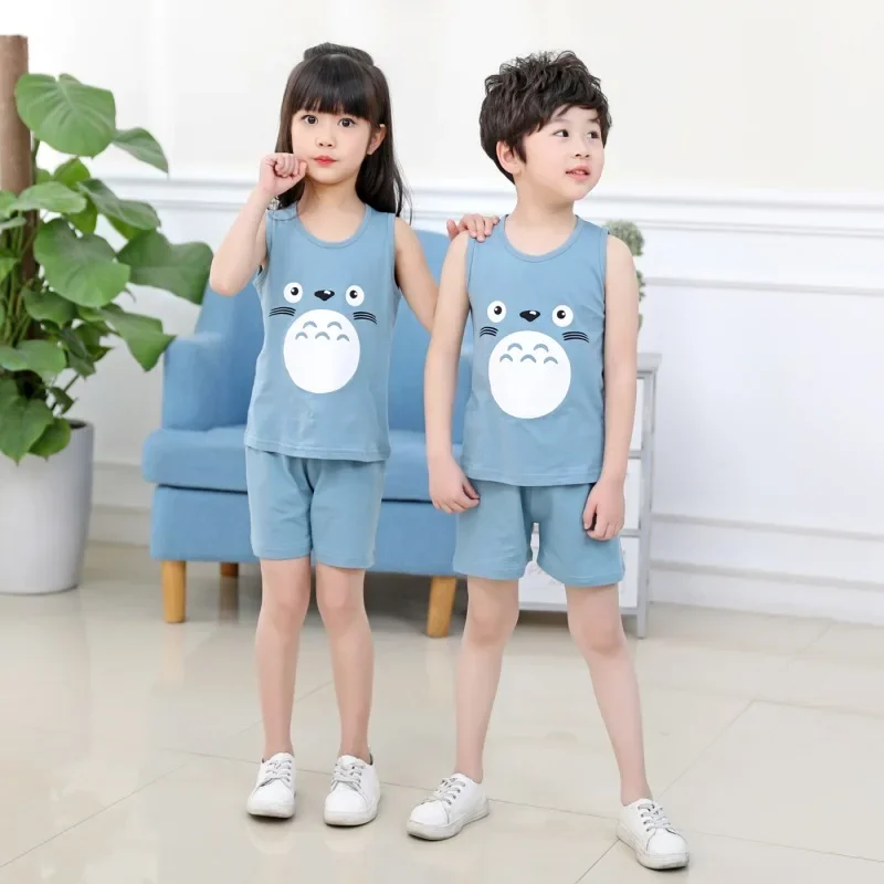 Boys Girl Kids Vest Cute Newborn Baby Waistcoat Jacket Summer Thin Vest Set Cotton Coat Warm Soft Children Vest Cartoon Clothing