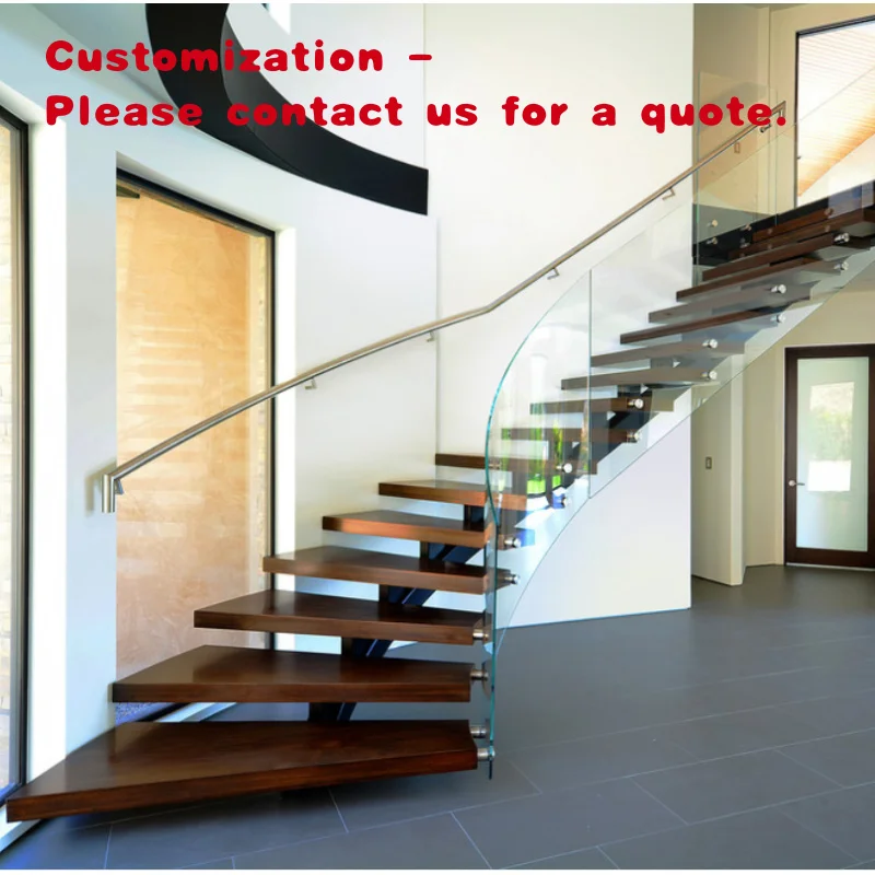 custom.Indoor Durable Metal Steel Stairs with Contemporary Design Easy Install Residential/Commercial Use