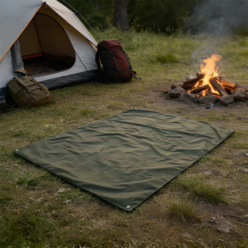 3*2.9M Multi-Purpose Waterproof Tarp, Thickened Oxford Cloth Sun Shade Sail, Picnic Mat & Tent Footprint 1